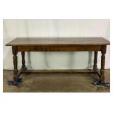 Early Antique Farm Table-9717
