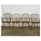 **Rare** 4 Early American Windsor Chairs