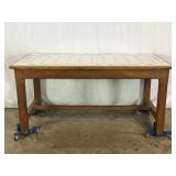 Table with Tiled Top-9705