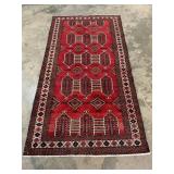 Vintage Hand-Knotted Turkaman-1137