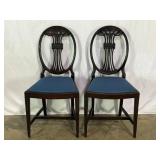 Pr Antique Sheraton Chairs-9512