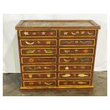 Unusual 14 Drawer Chest-9918