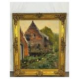 Antique Oil Painting on Canvas-9887