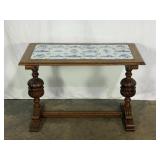 Antique Tile Top Coffee Table