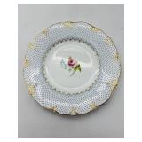 Porcelain Plate with Floral Design