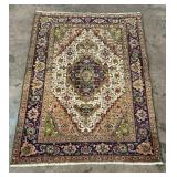 Vintage Hand-Knotted Tabriz-1186