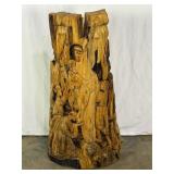 Vintage Carving of Religious Scene-9880
