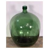 Large Green Glass Demijohn-9854