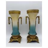 Pr Gilt Vases-10102