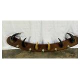Mounted Horn Coat Rack-10090