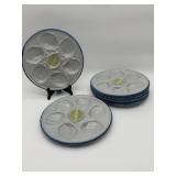 6 Oyster Plates-10100