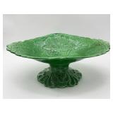 Antique Majolica Pedestal Dish