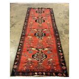 Hand-Knotted Hamedan Rug-1185