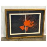 MCM Framed Abstract Print