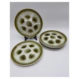 6 French Oyster Plates-10098