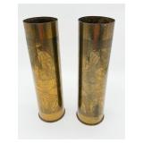 2 Trench Art Vases - 9963
