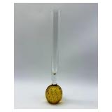 Glass Bud Vase with Bubble Base