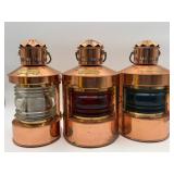 3 Copper Ships Lanterns-10146