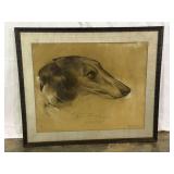 Antique Dog Drawing-10118