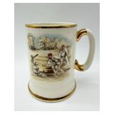 Cricket-Themed Ceramic Tankard