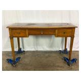 Antique Leather Top Desk-10034