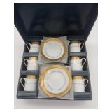 Chinacraft Gold Trimmed Demitasse Set in Box