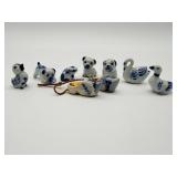 8 Miniature Delft Trinkets-10290