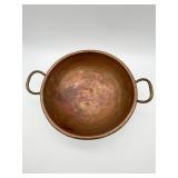 Antique Copper Pan With Handles-9939