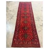 Vintage Hand-Knotted Turkaman Rug-1203