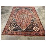 Vintage Hand-Knotted Shiraz Rug-1264