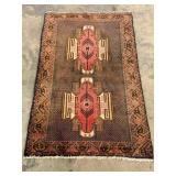 Vintage Handwoven Mehabad Rug-1223