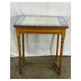Antique Tile Top Table-10045