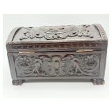 Ornate Carved Wooden Box-10306