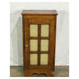 Small Cupboard With Textured Glass-10403