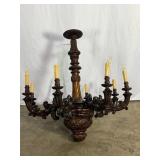Antique Heavily Carved Chandelier-10466