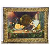 Large Signed Still Life Oil Painting-10430
