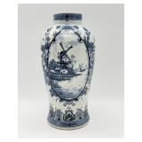 Delft Blue Hand-Painted Vase-9961