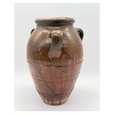 Two-Handled Glazed Earthenware Jar-250