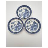 Wedgwood Willow Pattern Small Plates Set of 3