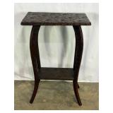 Heavily Carved Side Table-10296