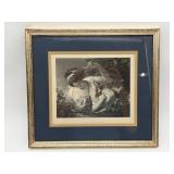 Framed Cupid Disarmed Etching-39
