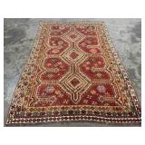 Vintage Hand-Knotted Shiraz Rug-1291