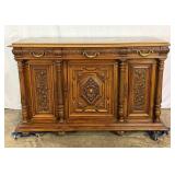 Antique Oak Sideboard-10333
