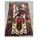 Vintage Handwoven Kazak Rug-1237