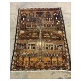 Vintage Hand-Knotted Ferdous Rug-1252