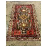 Vintage Handwoven Turkaman Rug-1243