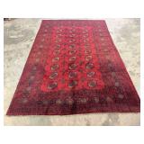 Vintage Hand-Knotted Turkaman Rug-1208