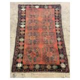 Vintage Hand-Knotted Kazak Rug-1241