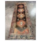 Vintage Hand-Knotted Hamedan Rug-1244