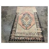 Vintage Handwoven Oushak Rug-1257